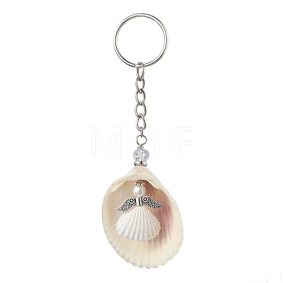 Natural Shell Keychain KEYC-JKC00773-1