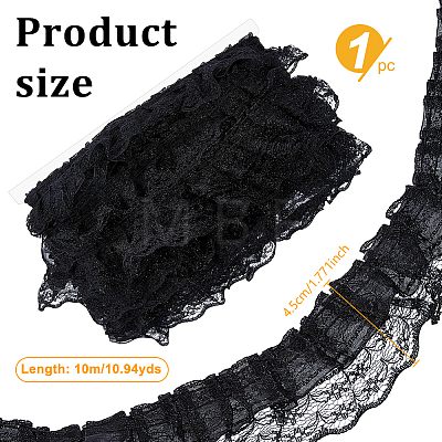 1Pc Organza Flower Lace Ribbon OCOR-NB0002-85B-1