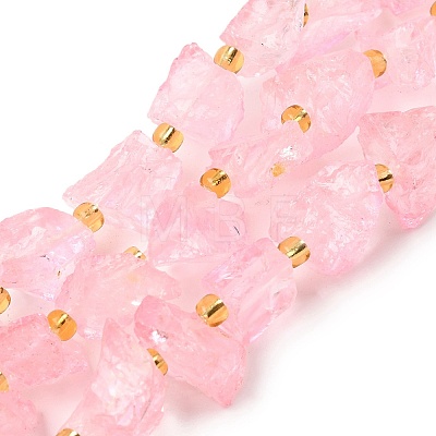 Raw Rough Natural Quartz Crystal Beads Strands G-Z131-J01-07-1