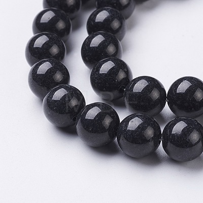 Natural Mashan Jade Round Beads Strands G-D263-10mm-XS25-1