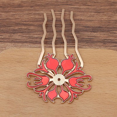 Alloy Hair Comb Findings PW-WGAD31C-07-1