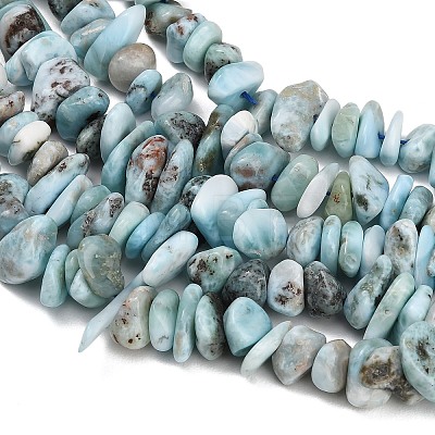 Natural Larimar Beads Strands GG-CBABC70-A01-01-1