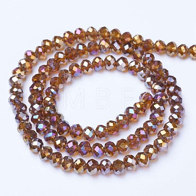 Electroplate Glass Beads Strands EGLA-A034-T3mm-B08-1