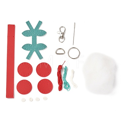 DIY Cherry Keychain Kits DIY-A009-03-1