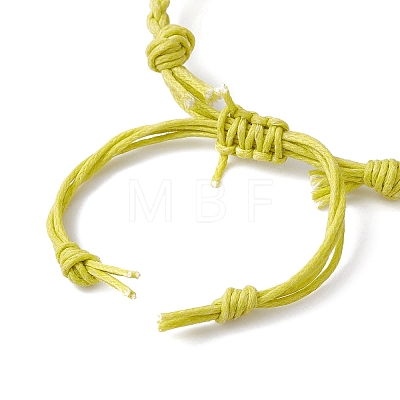 Adjustable Braided Waxed Cotton Macrame Pouch Bracelet Making BJEW-JB09698-04-1