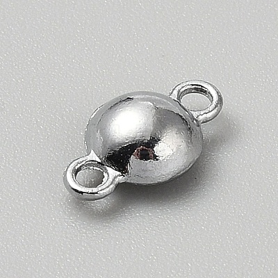 Faceted Glass Flat Round Connector Charms FIND-WH20042-56N-1