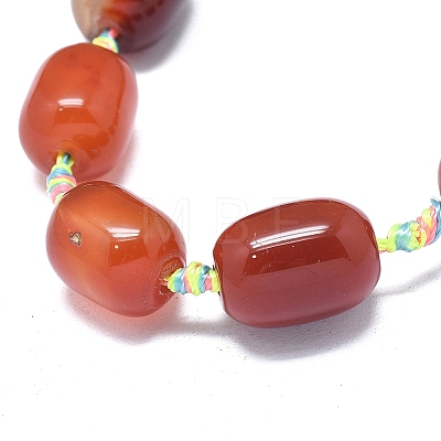 Natural Banded Agate/Striped Agate Beads Strands G-L544-063B-02-1
