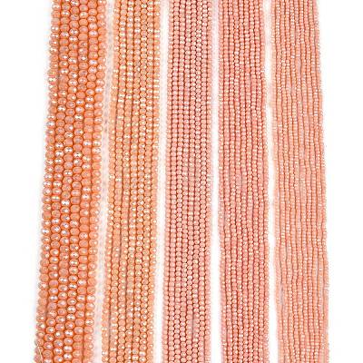 Electroplate Glass Beads Strands EGLA-A044-P2mm-A33-1