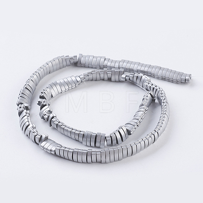 Vacuum Plating Electroplate Non-magnetic Synthetic Hematite Beads Strands G-F534-F-1
