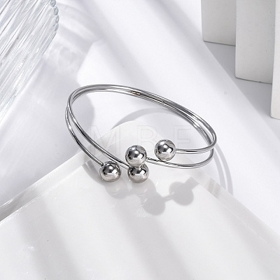 304 Stainless Steel Bangles for Women STAS-Z114-11P-1