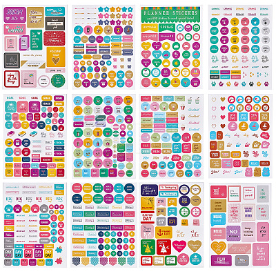 CRASPIRE Planner Stickers Set DIY-CP0001-72-1