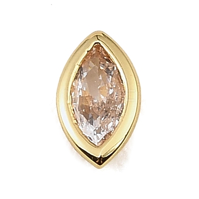 Brass Pave Cubic Zirconia Cabochons CU-CBA30E8-02G-04-1