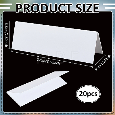 Acrylic Dry Erase Reusable Name Tent Cards AJEW-WH0609-566-1-1