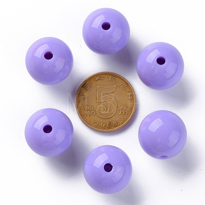 Opaque Acrylic Beads MACR-S370-C16mm-31-1