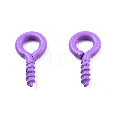 Spray Painted Iron Screw Eye Pin Peg Bails IFIN-N010-002B-08-1