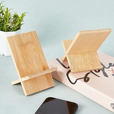 Bamboo Mobile Phone Holders AJEW-WH0176-20-1