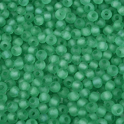 FGB Frosted Transparent Glass Seed Beads SEED-N013-04A-09-1