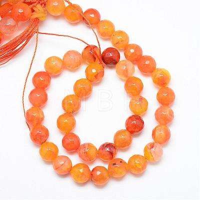 Natural Agate Bead Strands G-R346-4mm-23-1