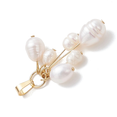 Natural Cultured Freshwater Pearl Pendants PALLOY-JF05150-1