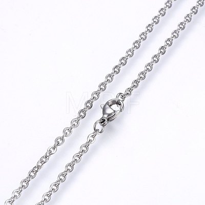 304 Stainless Steel Cable Chains Necklaces NJEW-F226-04P-07-1