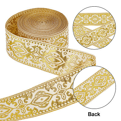 Gorgecraft Ethnic Style Polyester Silk Grosgrain Ribbon OCOR-GF0001-79C-1