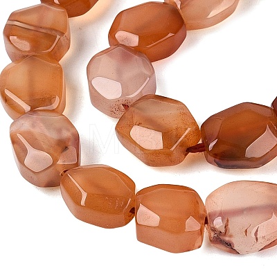 Dyed & Heated Natural Agate Beads Strands G-N359-15A-09-1
