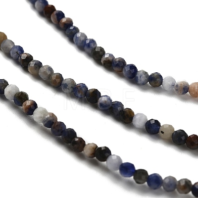Natural Sodalite Beads Strands G-RM2025-A19-2mm-A-1