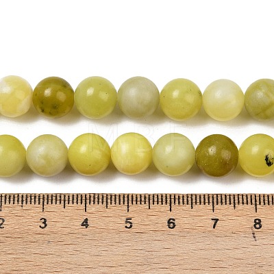 Natural Lemon Jade Beads Strands G-F591-27-10mm-1