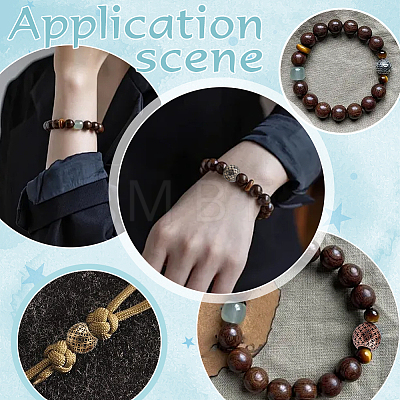 6Pcs 3 Colors Brass European Beads KK-ME0004-23-1