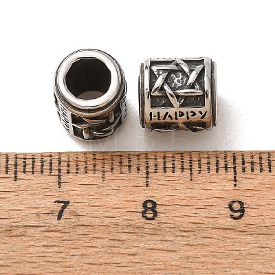 316 Surgical Stainless Steel European Beads SA-CBA7555-01AS-07-1
