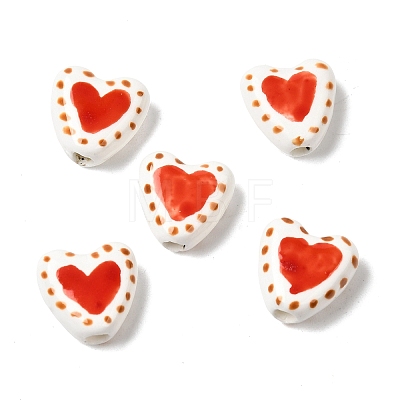 Handmade Porcelain Beads PORC-B007-02D-1