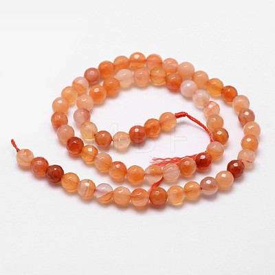 Natural Red Agate Beads Strands X-G-D840-34-6mm-1