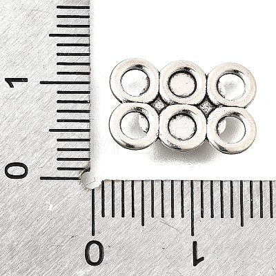 Tibetan Style Alloy Links Connector Charms FIND-D042-07D-AS-1