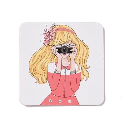 Square Paper Earring Display Cards CDIS-C004-02B-1