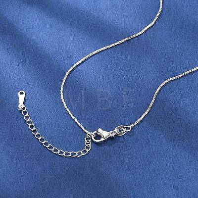 Brass Box Chain Necklaces for Women NJEW-G160-17S-1