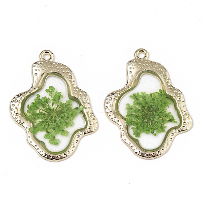 Epoxy Resin Pendants LS-X-RESI-T045-028B-1