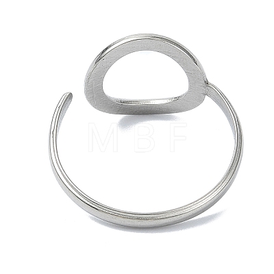 304 Stainless Steel Cuff Rings RJEW-M019-63P-1