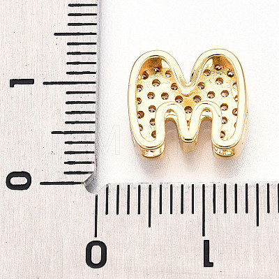 Brass Micro Pave Cubic Zirconia Charms KK-N254-217G-M-1