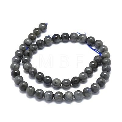 Natural Larvikite Beads Strands G-O201A-07B-1