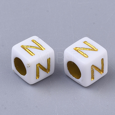 Plating Acrylic Beads SACR-S297-09N-1