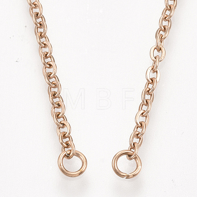 304 Stainless Steel Cable Chain Necklace Making X-STAS-T040-PJ209-3-54-1
