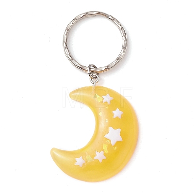 Plastic Moon & Star Keychain KEYC-JKC00709-1