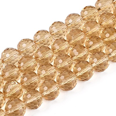 Transparent Glass Bead Strands GLAA-R095-8mm-33-1