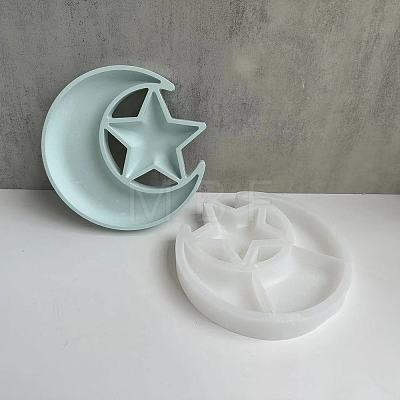 Food Grade Silicone Moon with Star Storage Tray Mold PW-WG91862-01-1