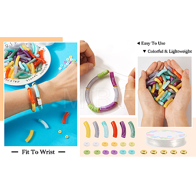 Craftdady DIY Stretch Bracelet Making Kit DIY-CD0001-48-1