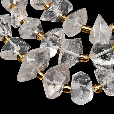 Natural Quartz Crystal Beads Strands G-F833-T02-02-1