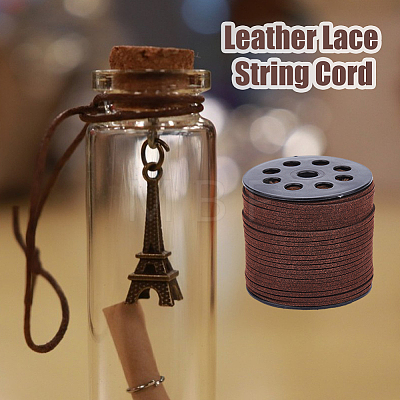 90M Flat Faux Suede Cord LW-WH0012-01B-1