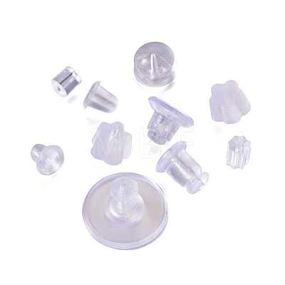 1000Pcs 10 Styles Rubber & Silicone & Plastic Ear Nuts KY-TA0001-21-1