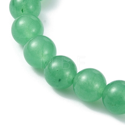 Natural Malaysia Jade Beads Stretch Bracelets for Women BJEW-JB11360-03-1