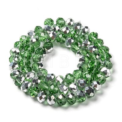 Electroplate Glass Faceted Beads Strands EGLA-MSMC0001-05-1